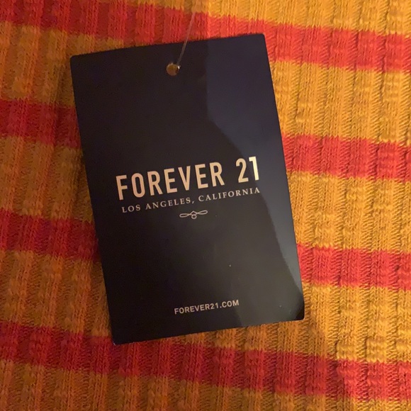 ORANGE Knit Forever21 Crop Top - Picture 3 of 4